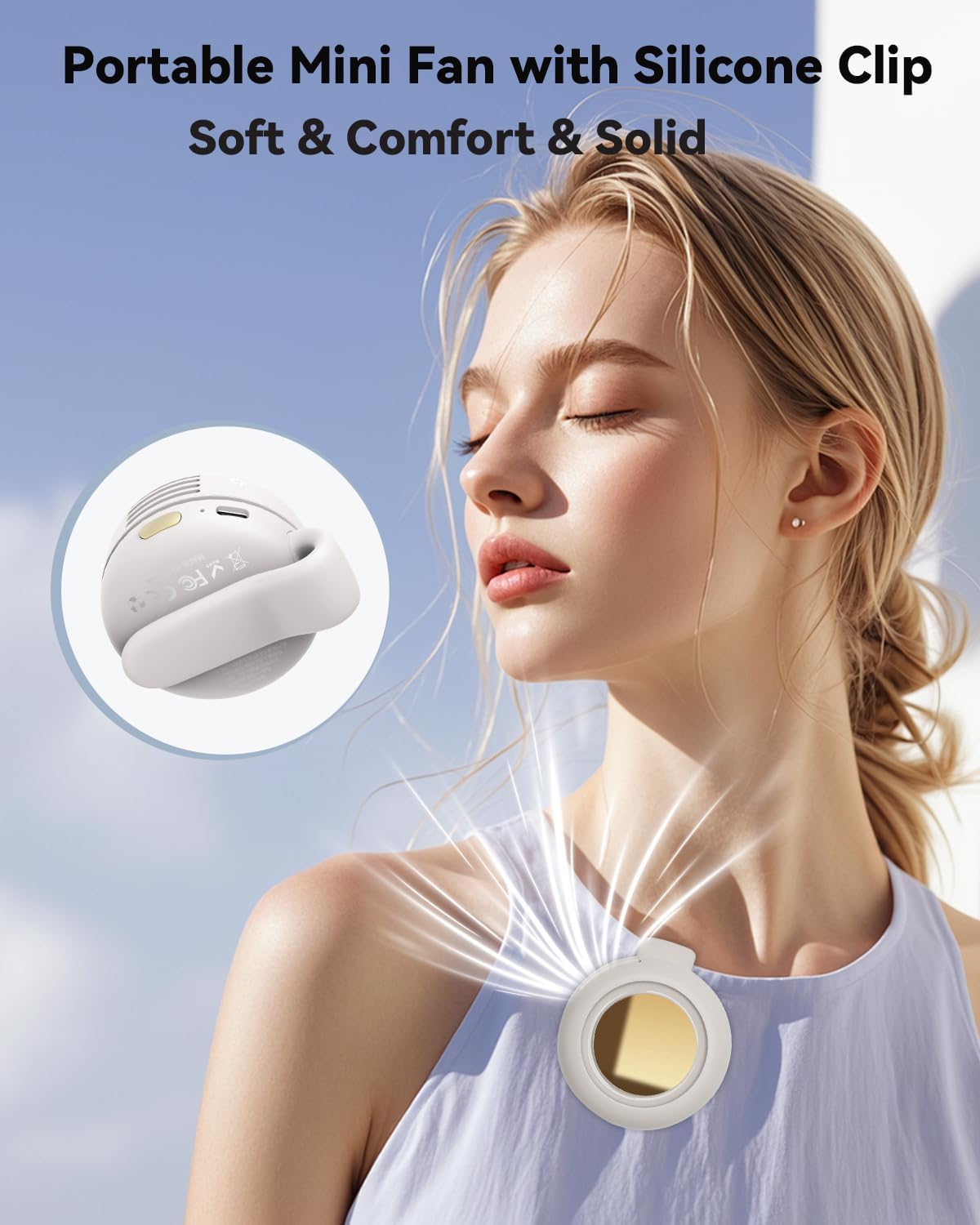 Portable Clip-On Bladeless Fan