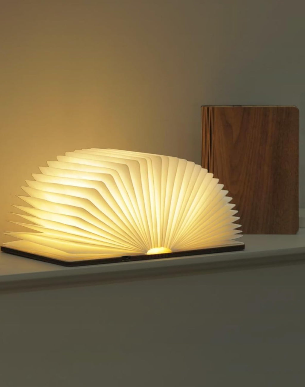 Wooden Folding LED Book Lamp