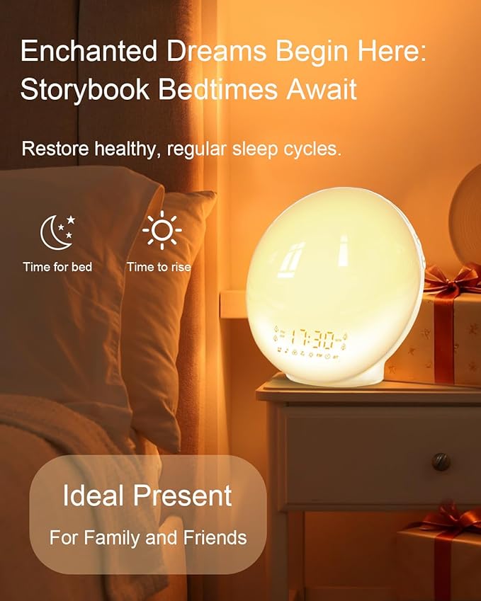 Smart Sunrise Alarm Clock Wake-Up Light with Sound Machine