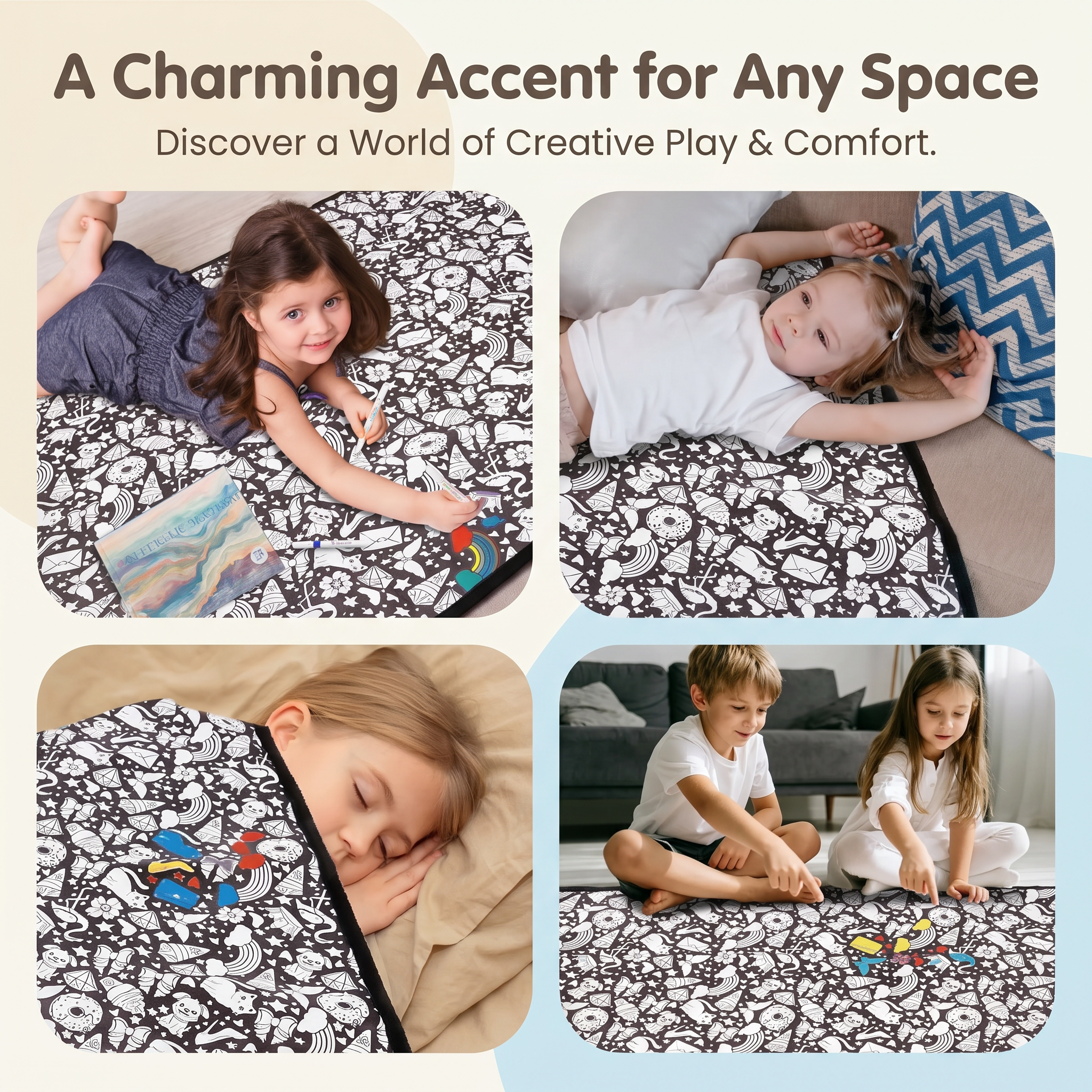 DIY Colouring Blanket with Fabric Markers