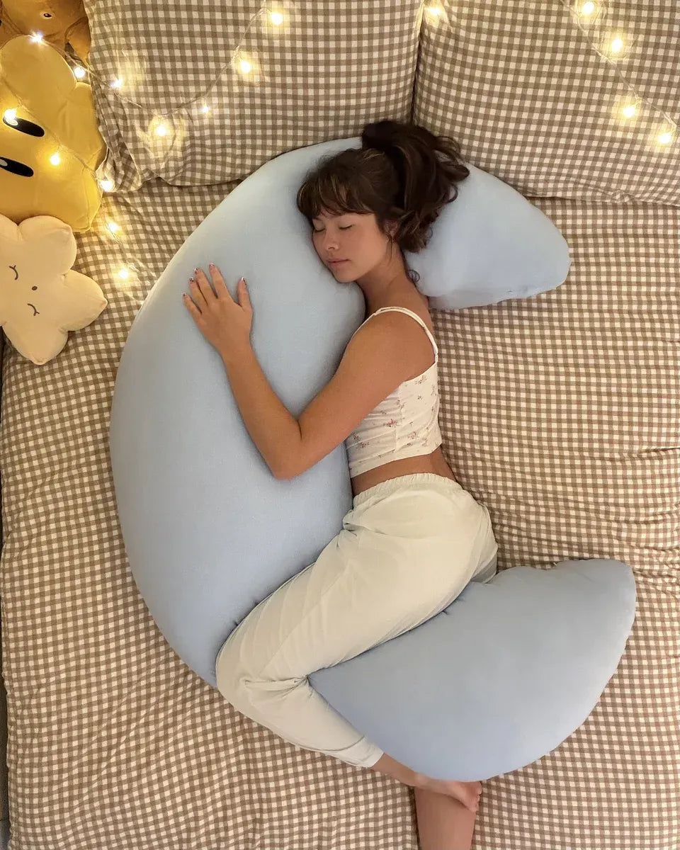 Crescent Body Pillow | Full-Body Support Pillow for Side Sleepers